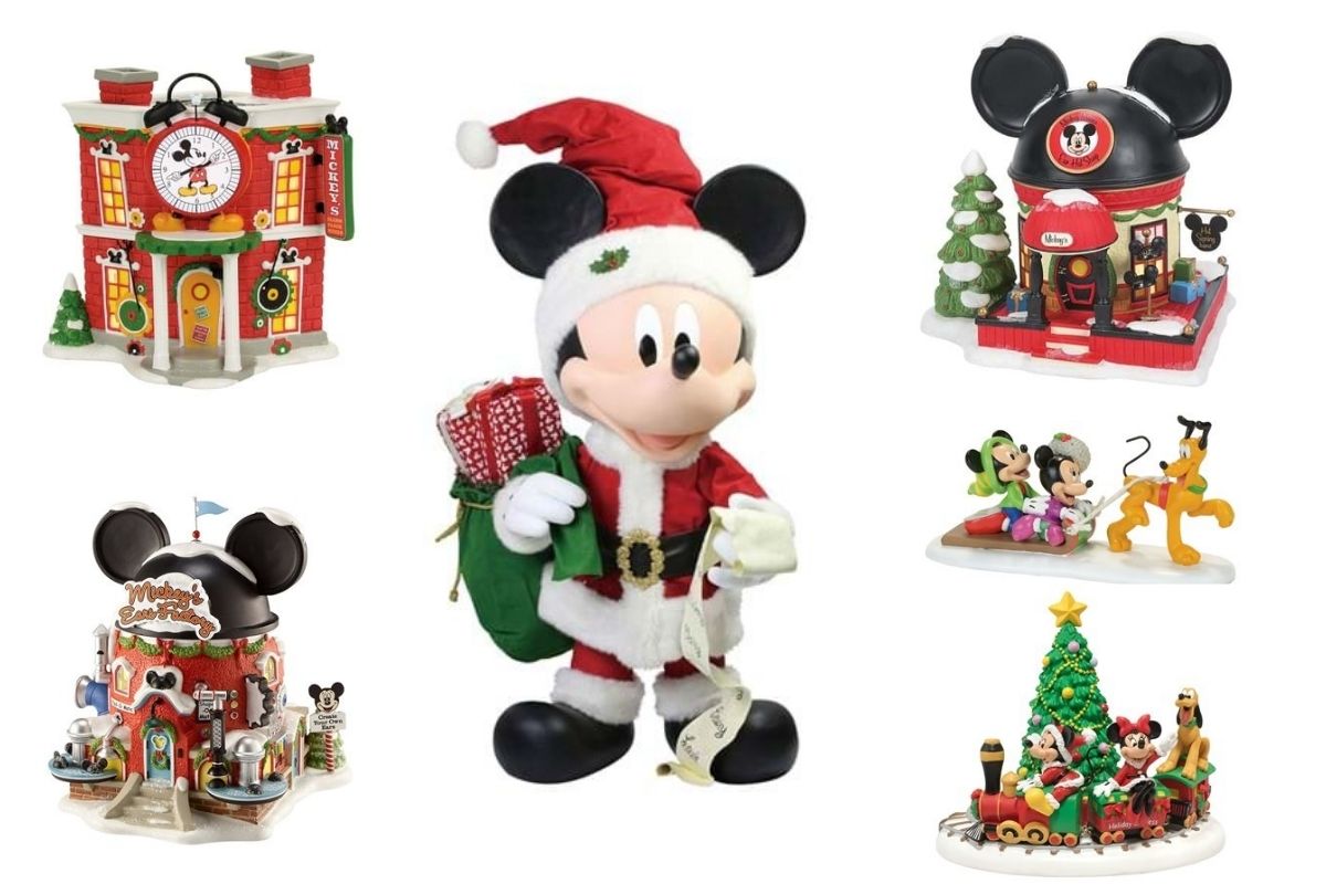 9 Disney Department 56 Village Buildings, Figurines For The Holiday ...