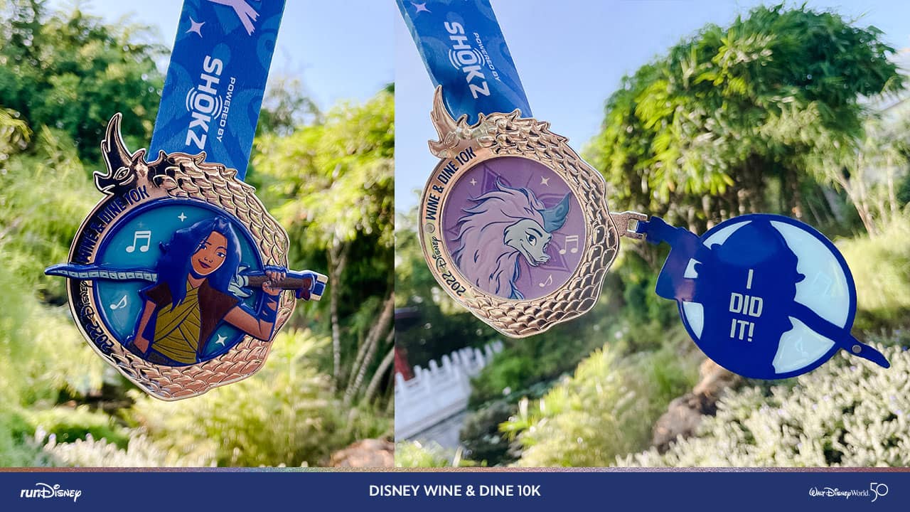 Medals revealed for 2022 Disney Wine & Dine Half Marathon Weekend