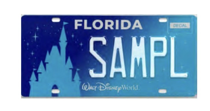 New Disney Florida license plate benefitting Make-A-Wish now available