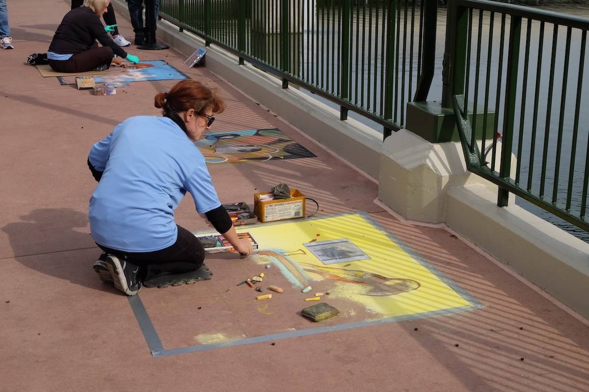 8 Must Do Things At The 2024 EPCOT Festival Of The Arts Disney Diary   Chalk Artists 