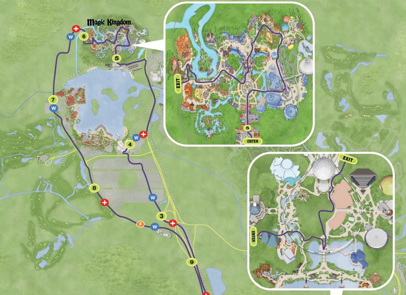 2024 Disney Princess Half Marathon race maps, digital event guide ...